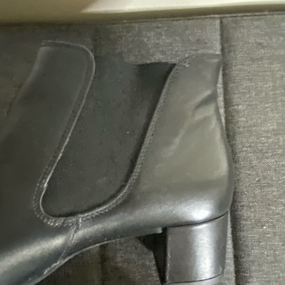 Paul Green Black Leather Chelsea Style Office Casual Ankle Heel Boots-Sz-5 1/2 - Picture 5 of 16